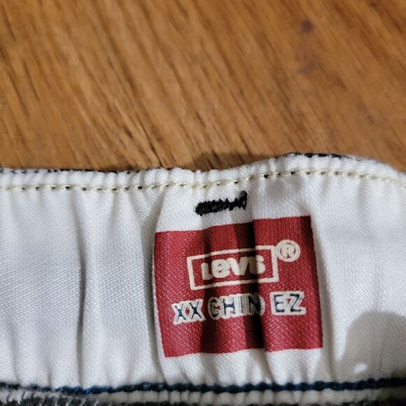 Levi's Premium XX Chino EZ Taper III Pants Trousers Black Grey Pattern Cotton S - Picture 11 of 15